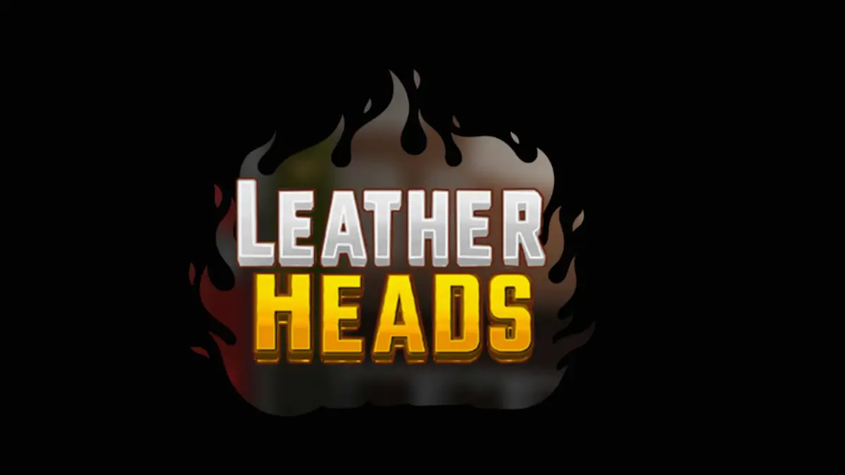 Tampilan visual slot Leatherheads dengan tema pemadam kebakaran neon