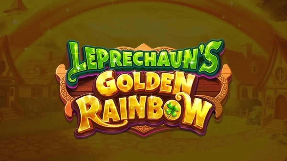 Tampilan visual slot Leprechaun's Golden Rainbow dengan tema Irlandia yang ceria