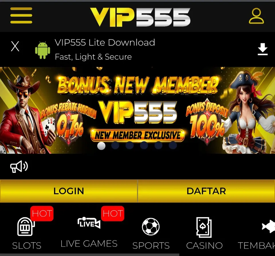 VIP555 Masuk Resmi 2026 Aplikasi